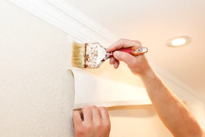 Pose de papier peint à Rouet — revêtements muraux et toiles de verre
